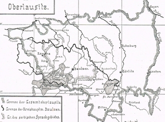 Karte der Oberlasuitz 1906